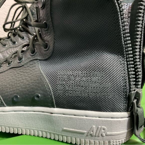 Nike Air Force SF-AF1 mid sneakers women 8 green nylon High-top - Picture 10 of 10